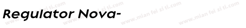 Regulator Nova字体转换